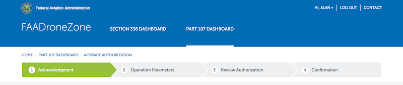 faadronezone application steps