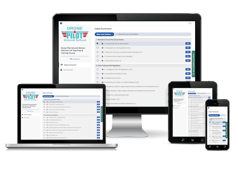 drone pilot ground school part 107 test prep training course